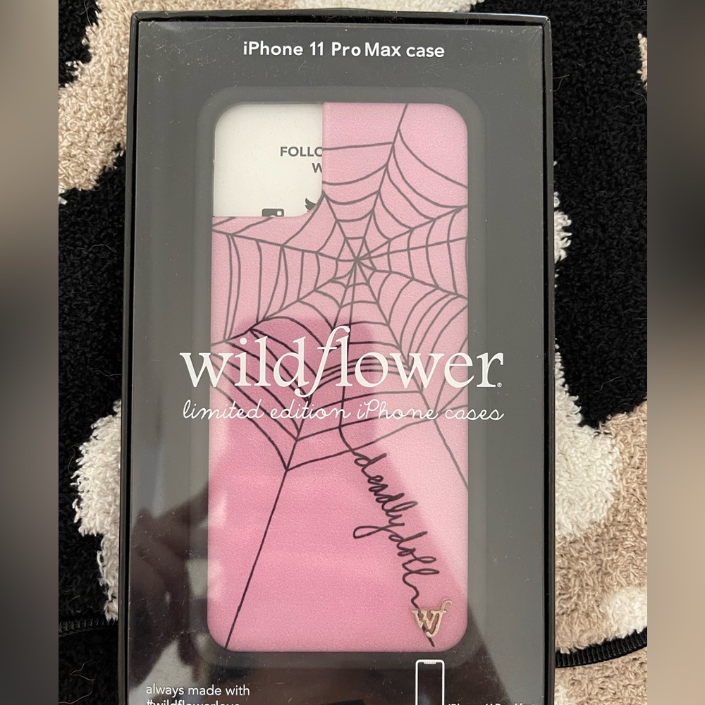 iPhone, 11 Pro Max spiderweb wildflower case